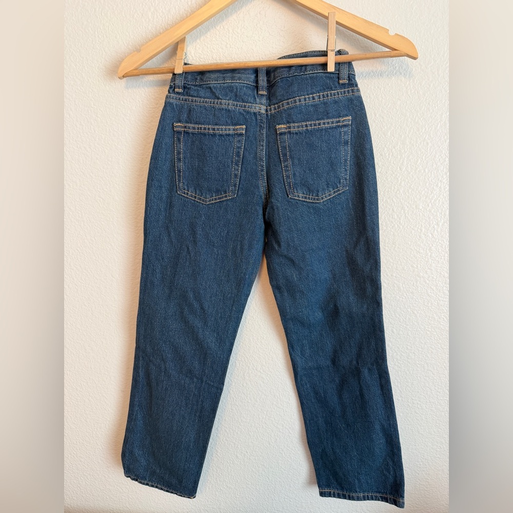 Cat & Jack Kids' Relaxed Straight Dark Blue Jeans - Picture 4 of 5